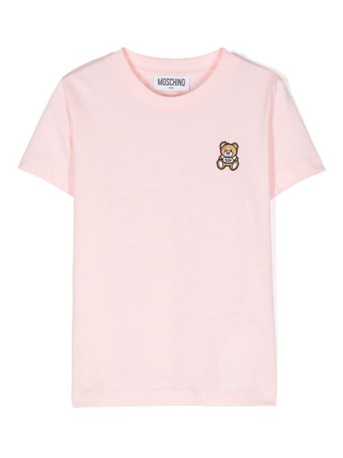 T-shirt bambino maniche corte MOSCHINO KID-TEEN | HTM04KLAA1050209